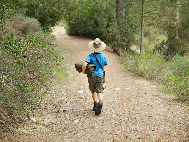 kids hiking in San Diego